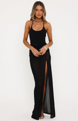Mykonos Love Maxi Dress Black