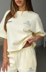 Never Missed Boxy Oversized Tee Butter