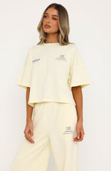 Never Missed Boxy Oversized Tee Butter