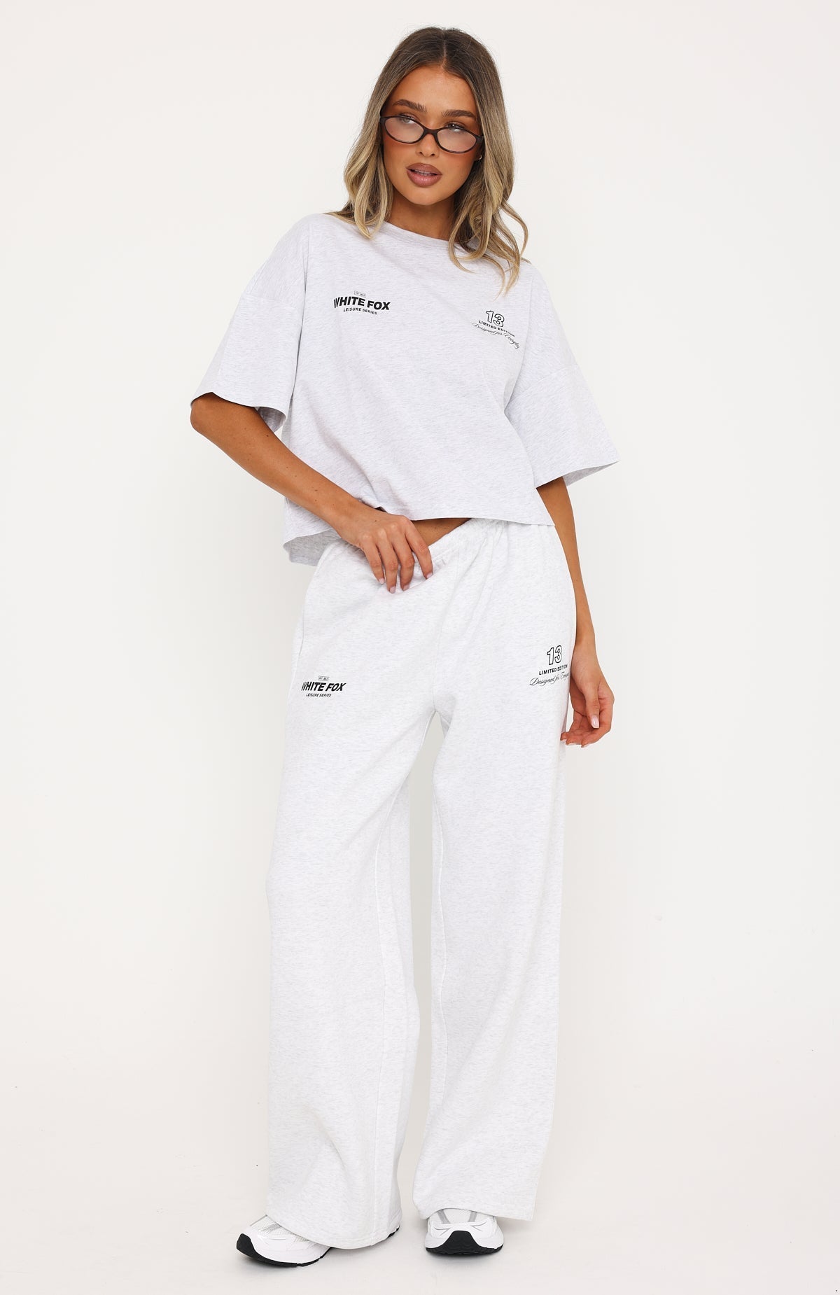 Never Missed Boxy Oversized Tee Grey Marle