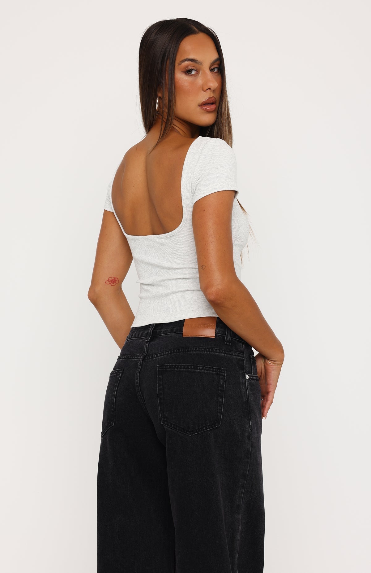 Not Like The Rest Short Sleeve Top Grey Marle