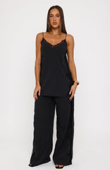 Porcelain Nights Pants Black