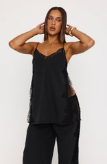 Porcelain Nights Top Black