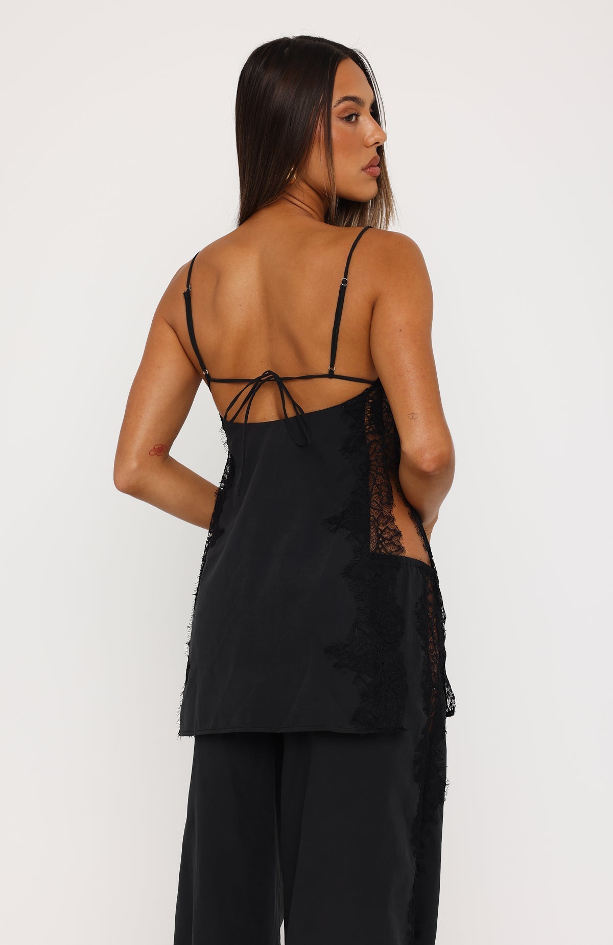 Porcelain Nights Top Black
