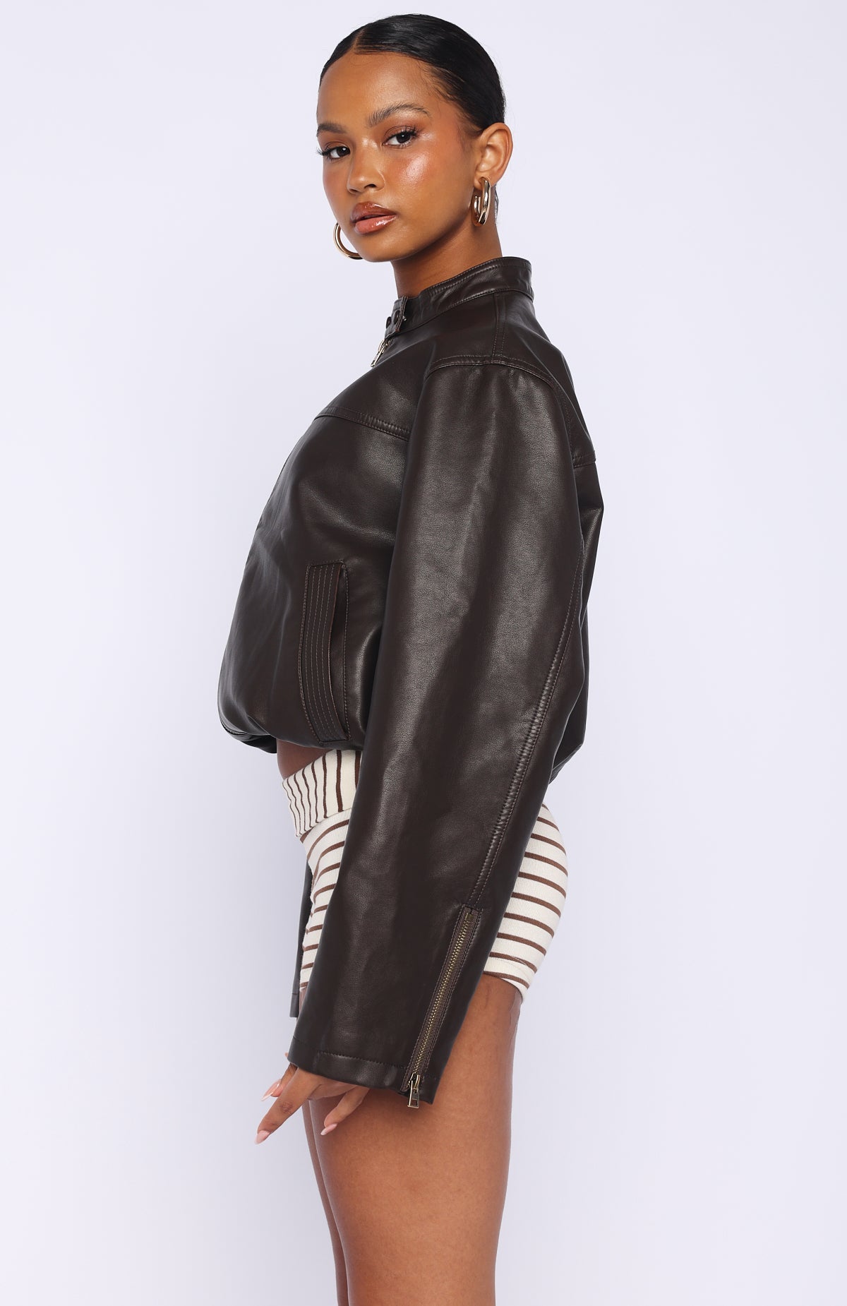 Put In Effort Jacket Chocolate