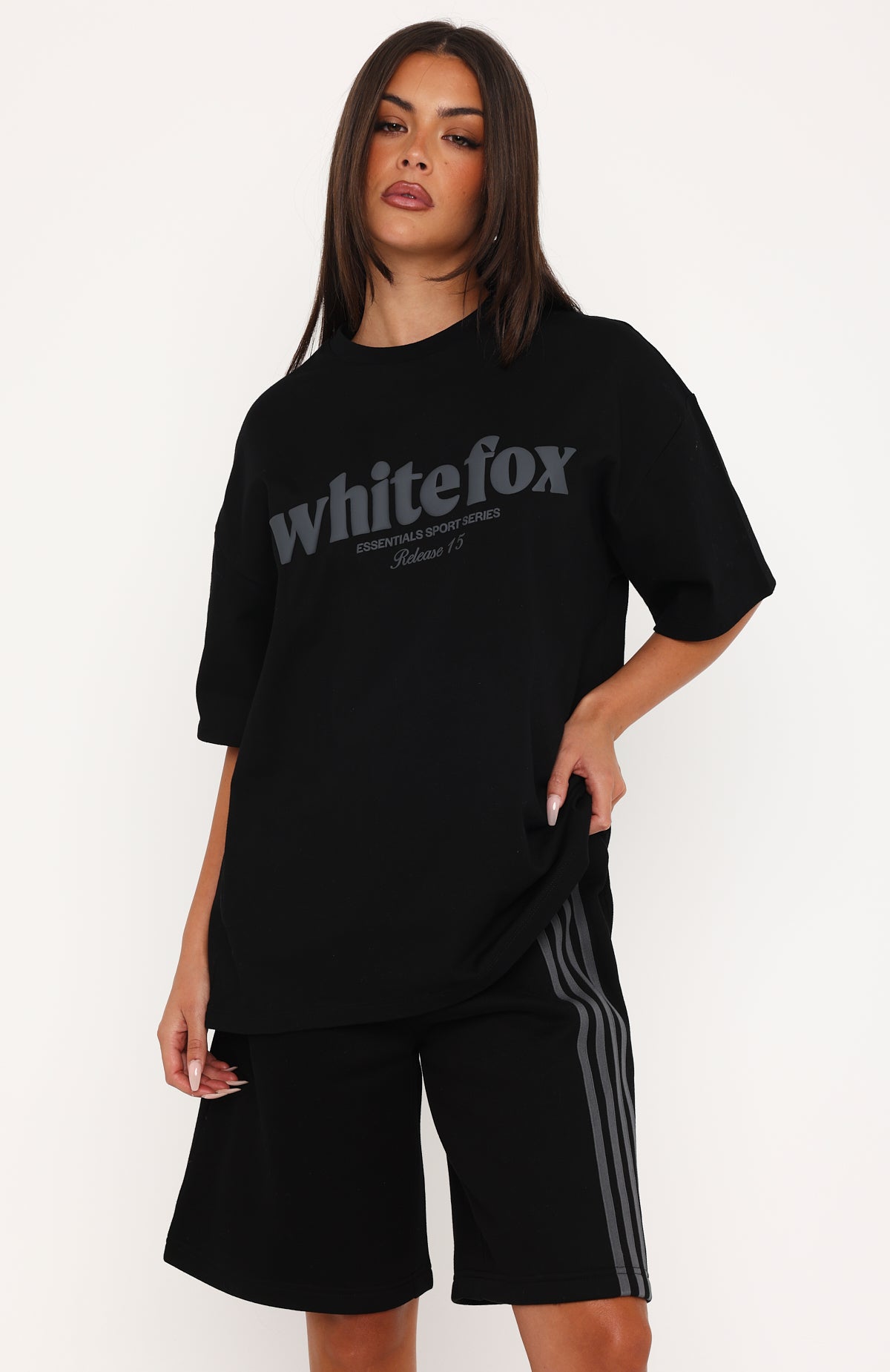 Release 15 Kiana Oversized Tee Black