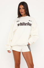 Release 15 Janie Oversized Drop Shoulder Sweater Off White