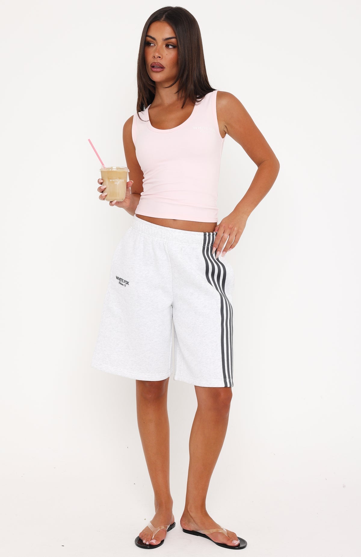 Release 15 Asalia Longline Lounge Shorts Grey Marle