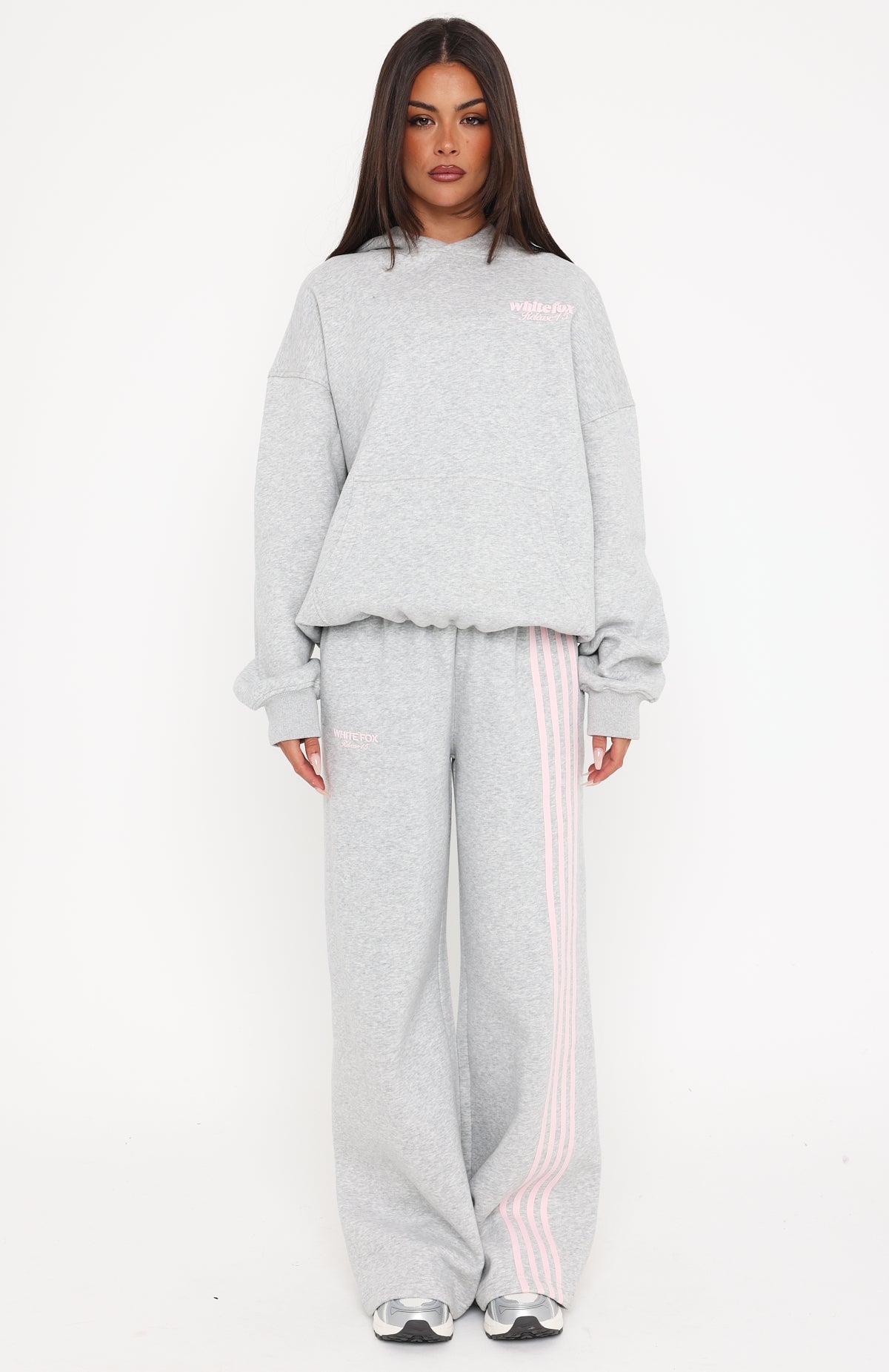 Release 15 Asalia Wide Leg Sweatpants Dark Grey Marle