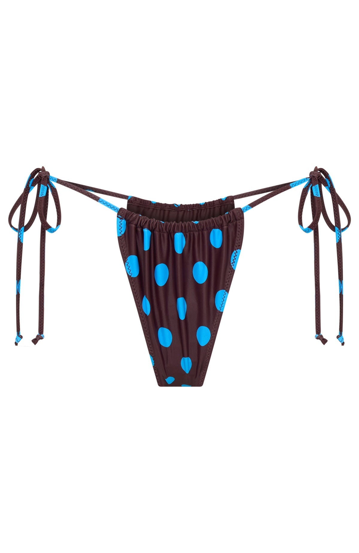 Rule Breaker Bottoms Cocoa Blue Polka Dot