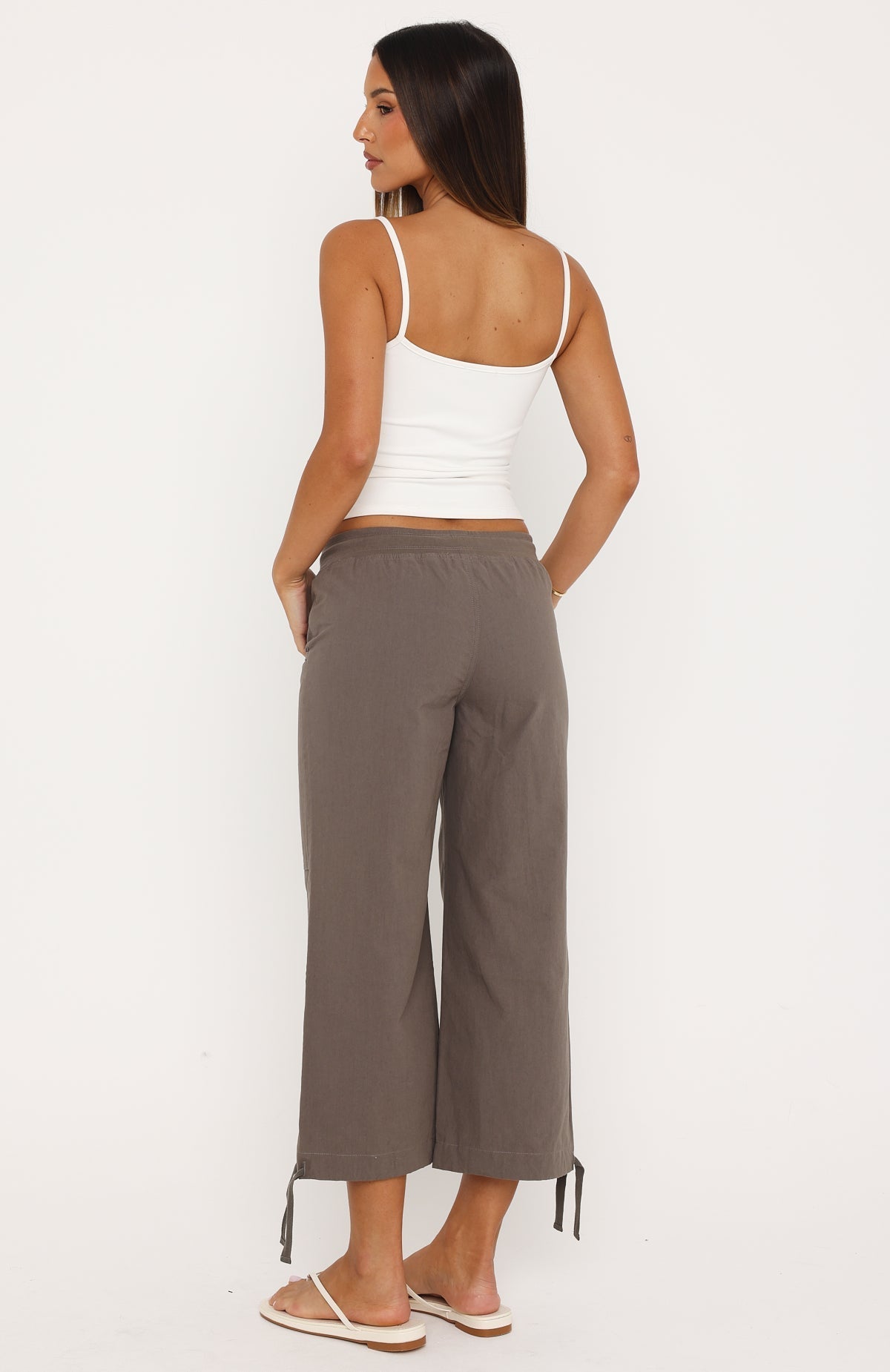 Shop 'Til You Drop Capri Pants Khaki