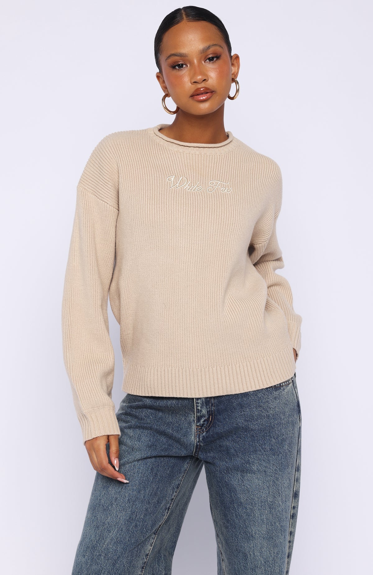 Snow Dreams Knit Sweater Oat
