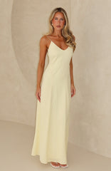So Lovely Maxi Dress Lemon