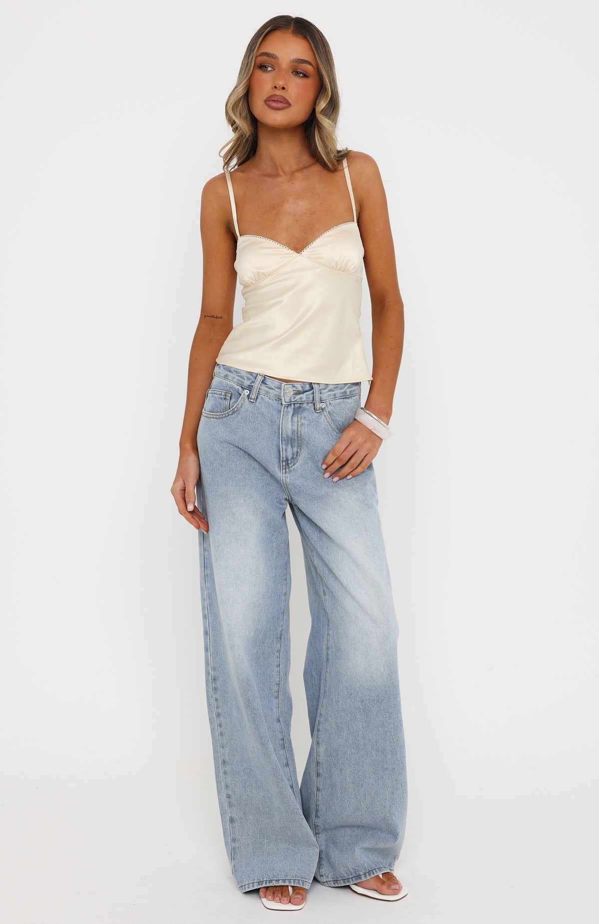 Soft Intentions Satin Top Butter