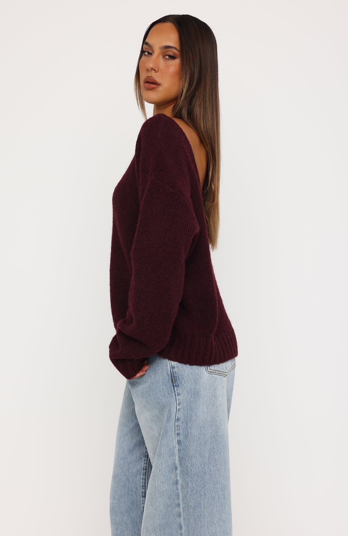 Softer Love Knit Sweater Merlot