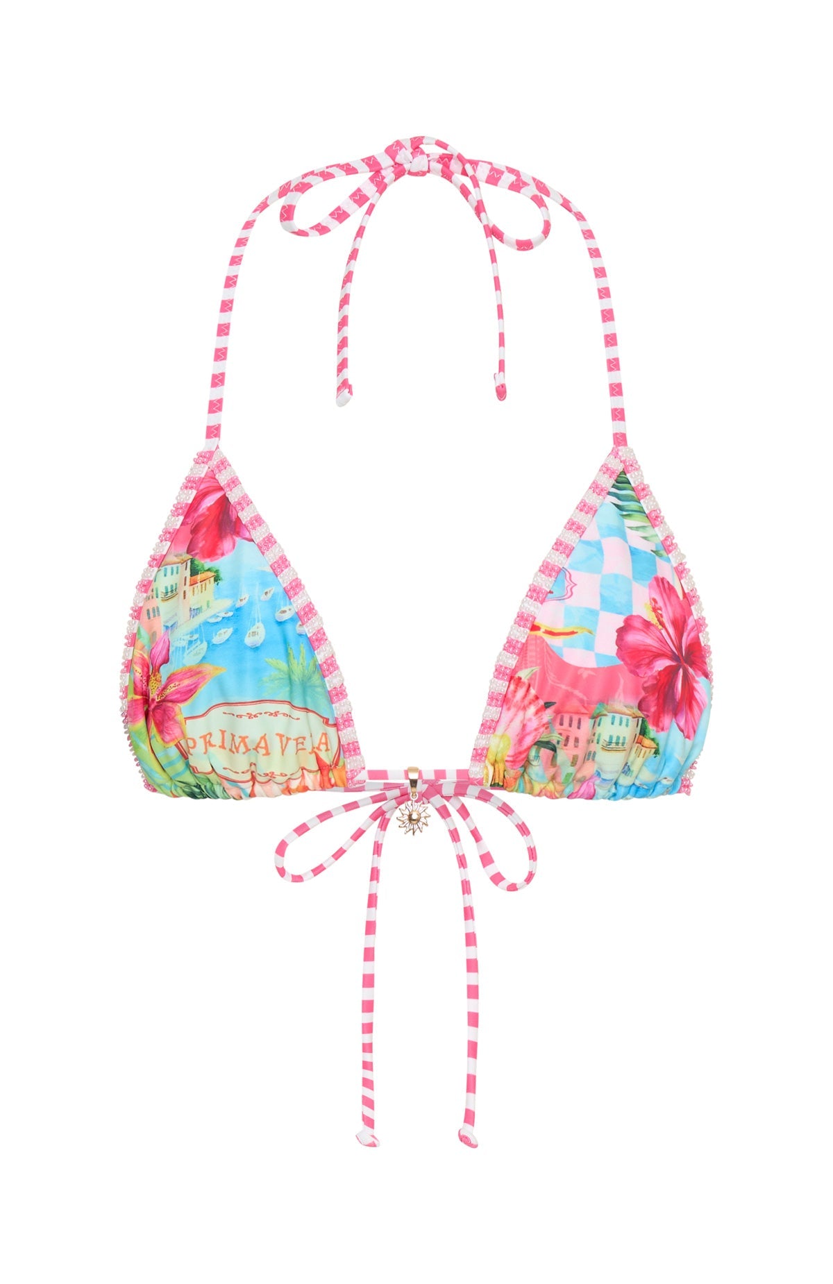 Sorella Beaded Bikini Top Island Time