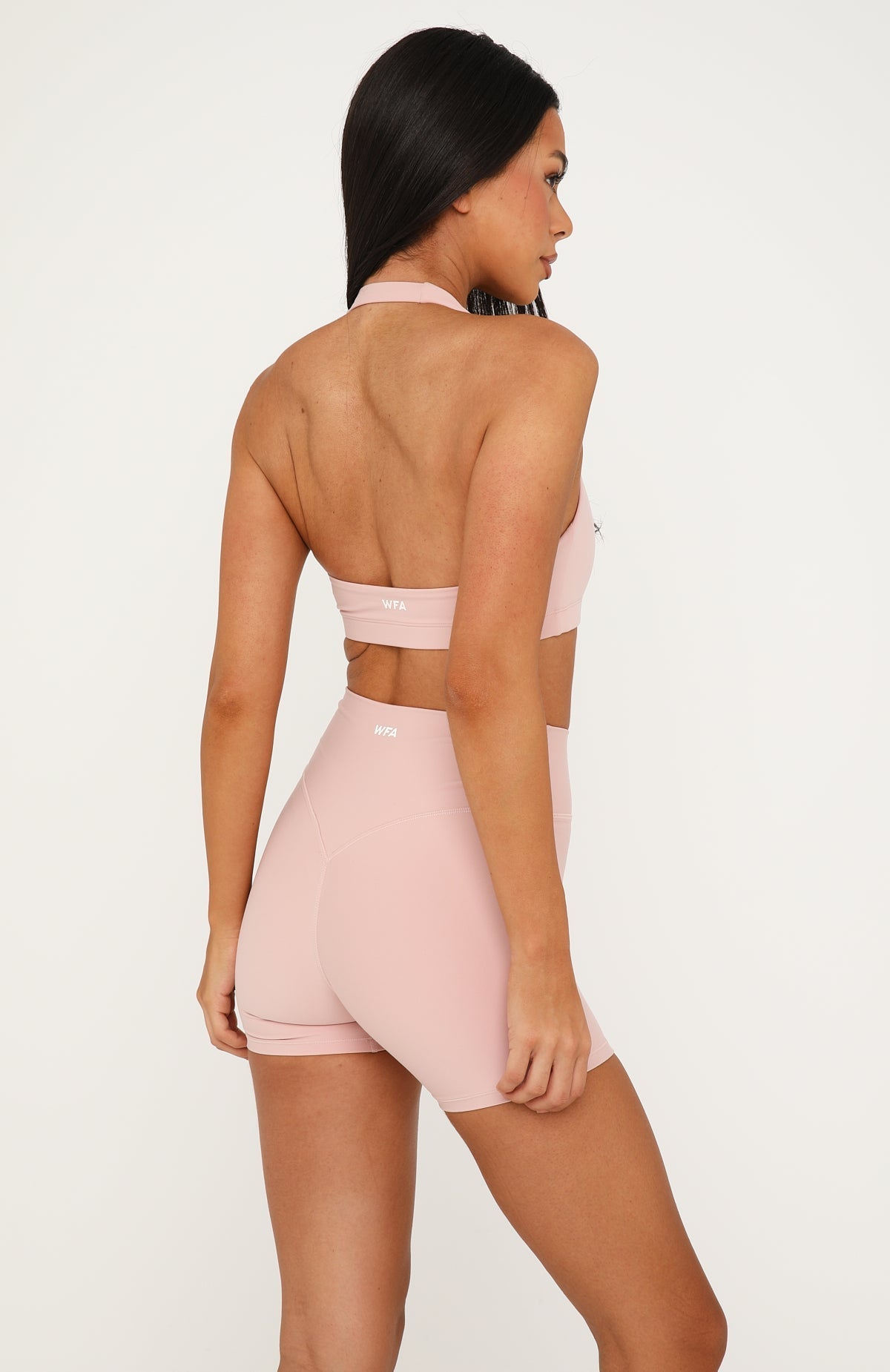 Keep Up High Waisted Shorts 4" Dusty Pink