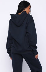 Starting Fresh Zip Front Hoodie Navy