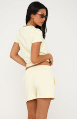 Steps You Take Boxy Tee Lemon