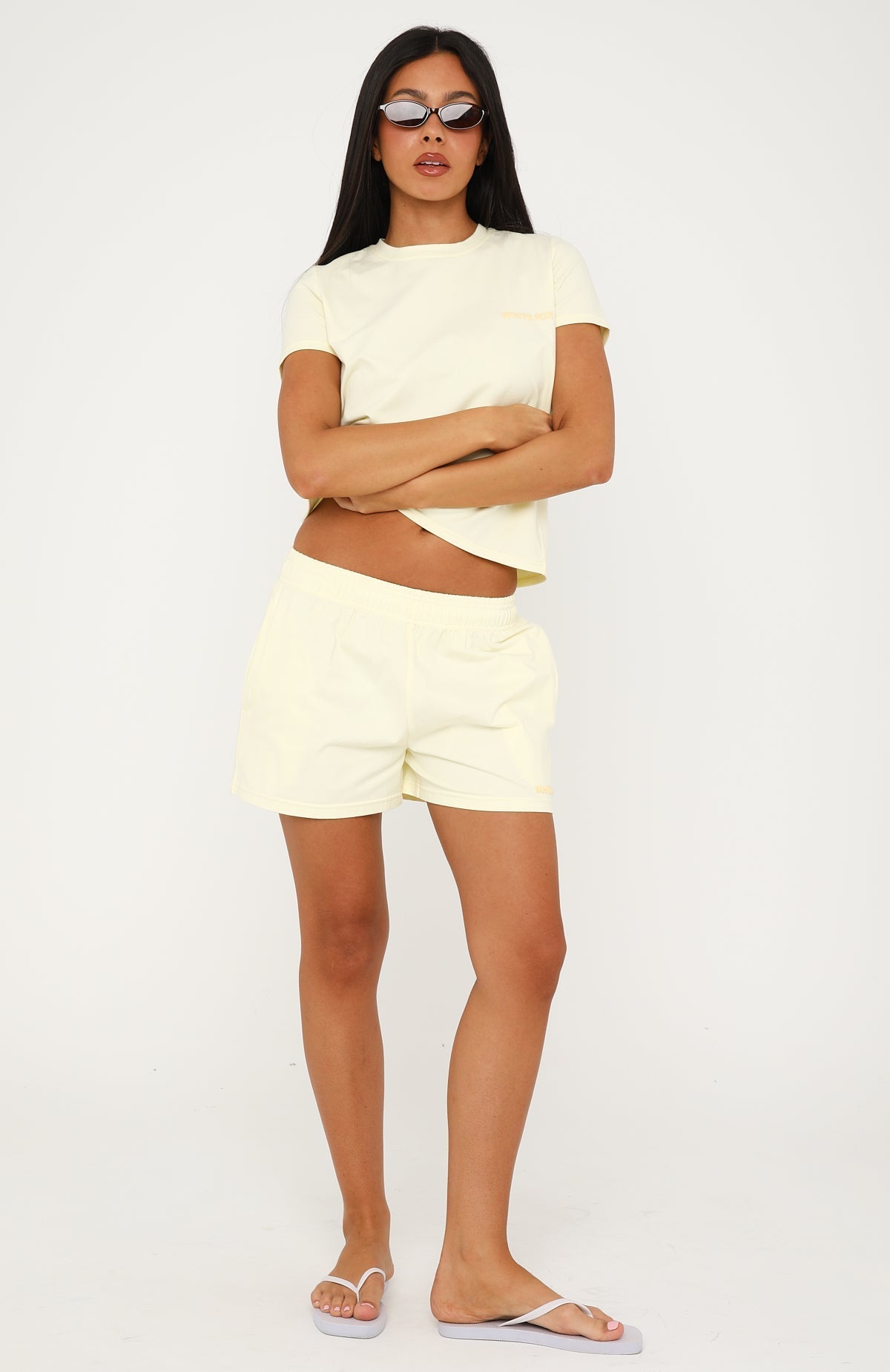 Steps You Take Boxy Tee Lemon