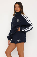 Studio 17 Odessa Oversized Zip Jacket Navy