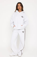 Studio 17 Raven Wide Leg Sweatpants Grey Marle