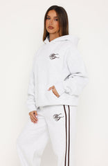Studio 17 Raven Oversized Hoodie Grey Marle