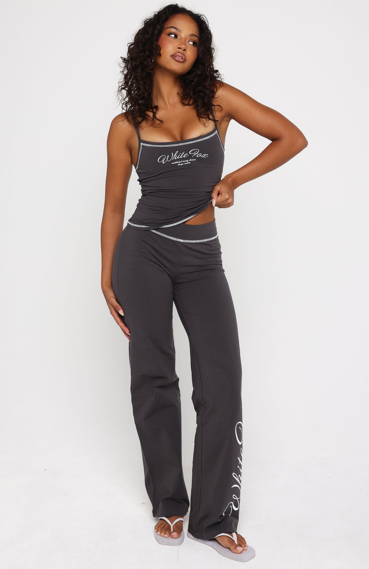Sweet Embrace Singlet Charcoal
