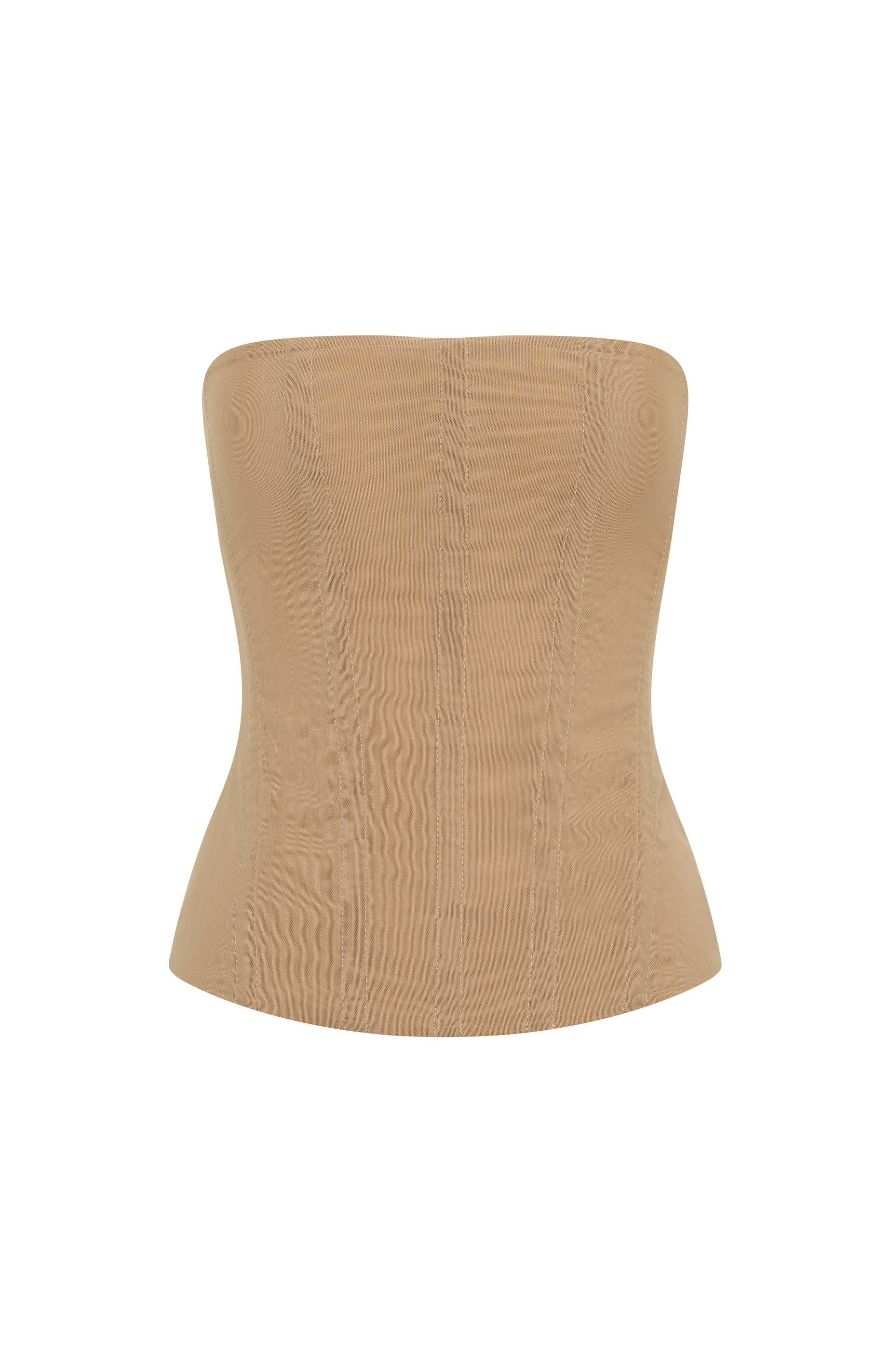 Tell Me A Secret Strapless Bustier Nude