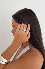 Timea Ring Set Silver