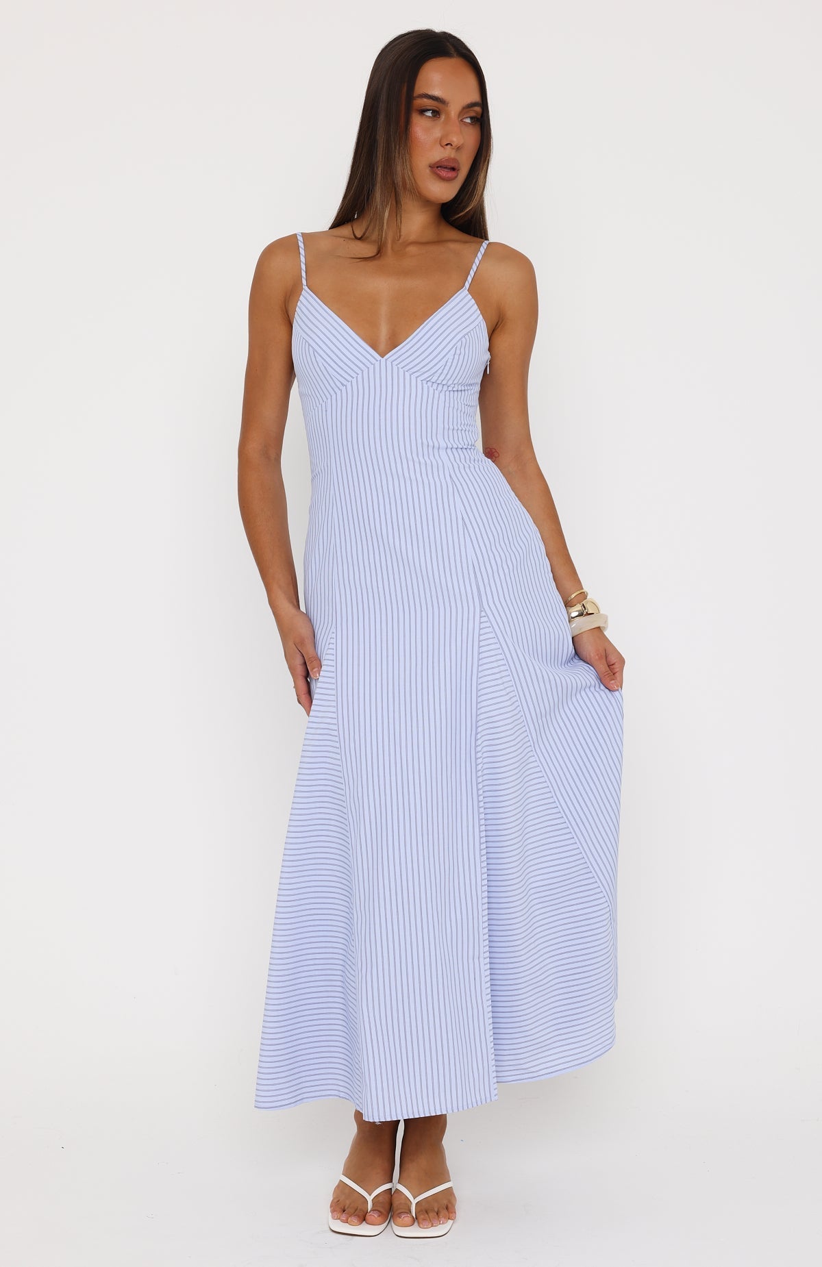 Truly Unforgettable Maxi Dress Blue Stripe