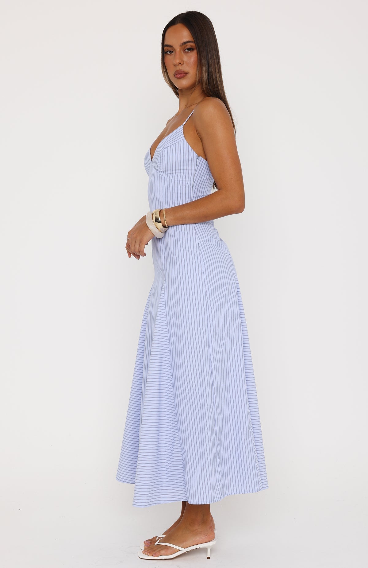 Truly Unforgettable Maxi Dress Blue Stripe