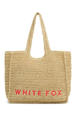 Tyrus Large Top Handle Bag Natural/Coral