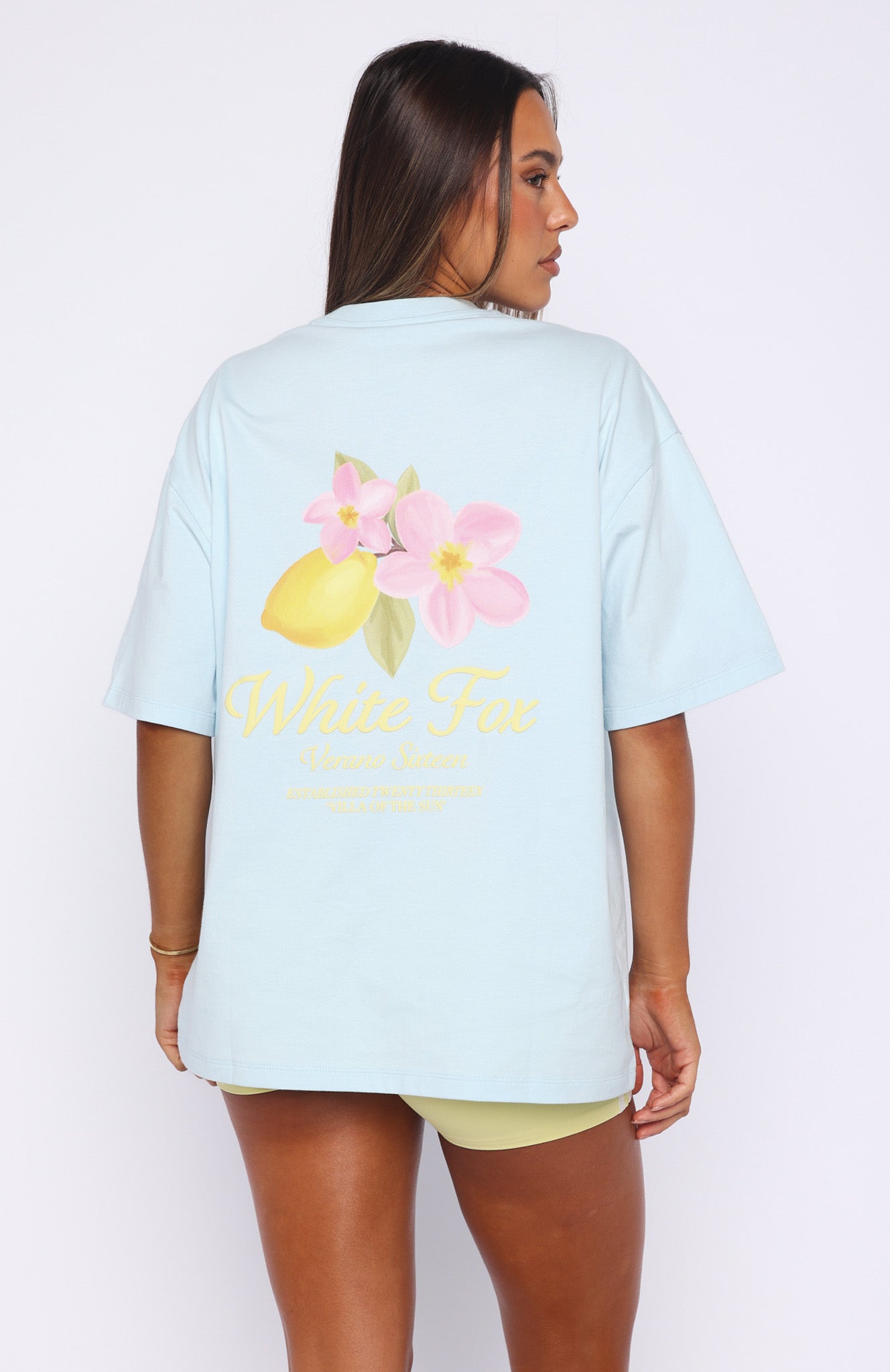 Verano Sixteen Azurra Oversized Tee Blue