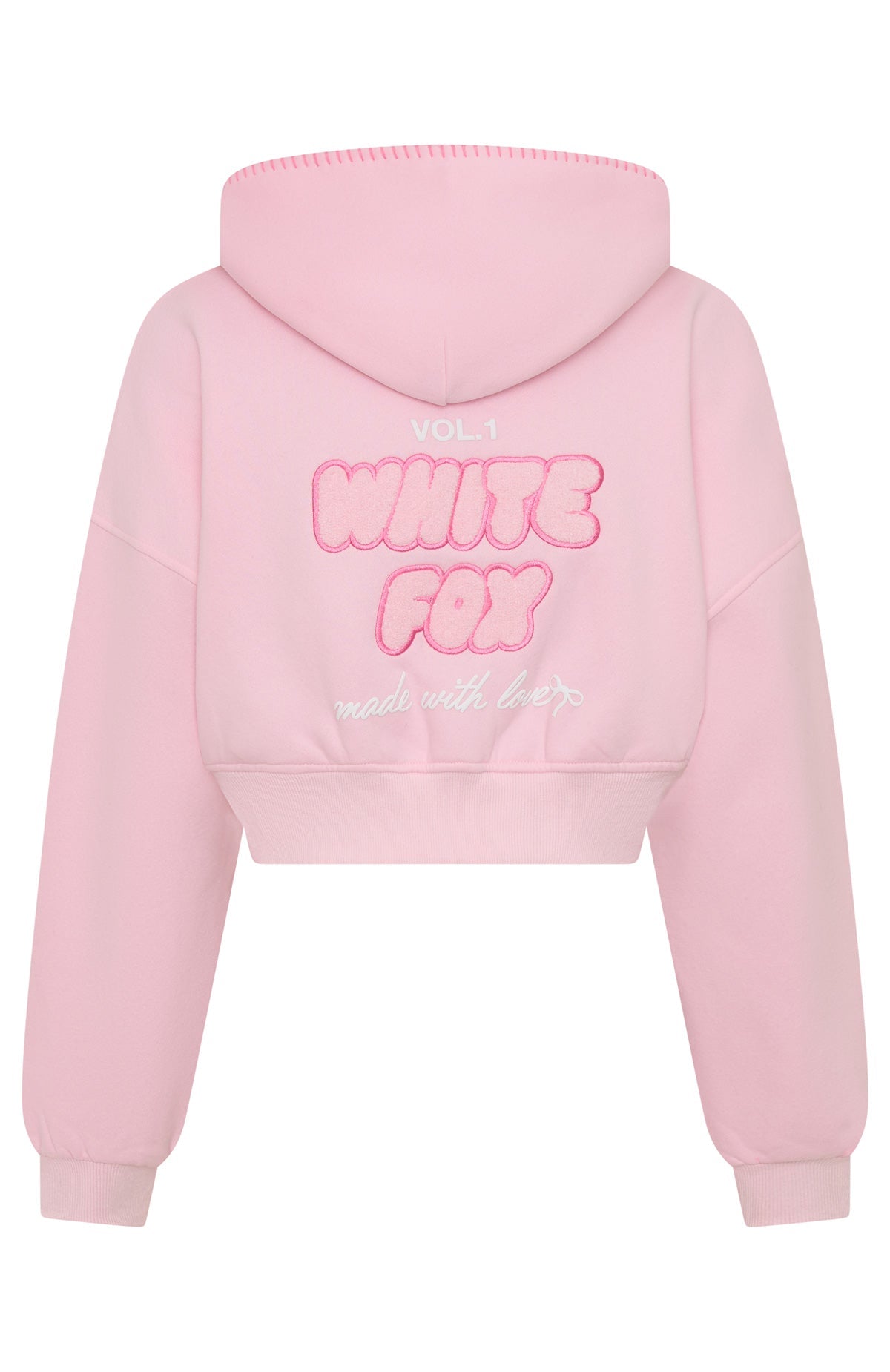 Vol. 1 Cropped Zip Front Hoodie Posy