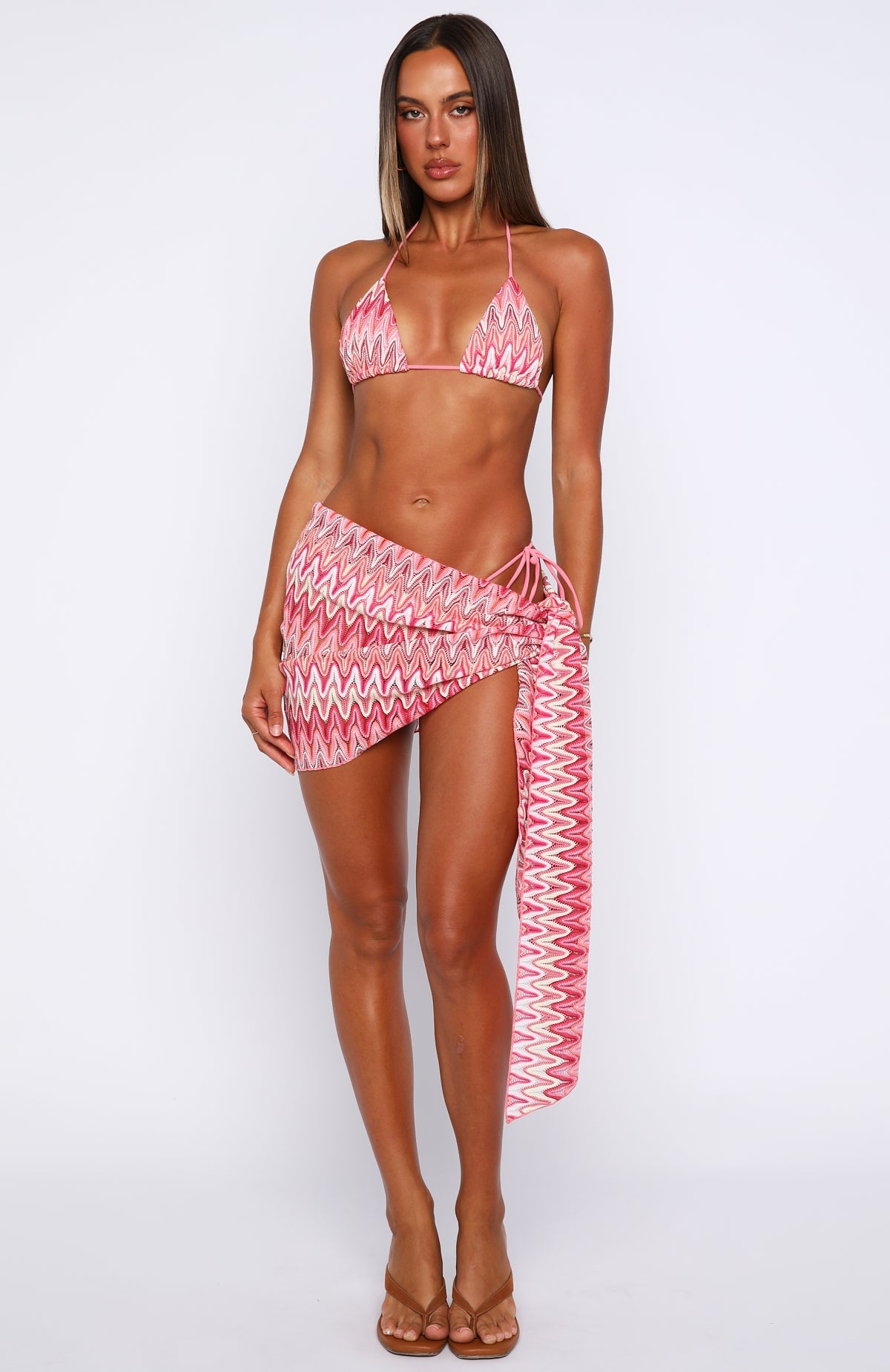 Water Goddess Sarong Sunrise Waves
