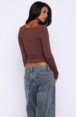 You Just Get Better Long Sleeve Top Expresso