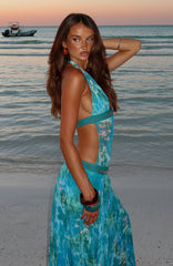 Lights Camera Action Maxi Dress Crystal Tide