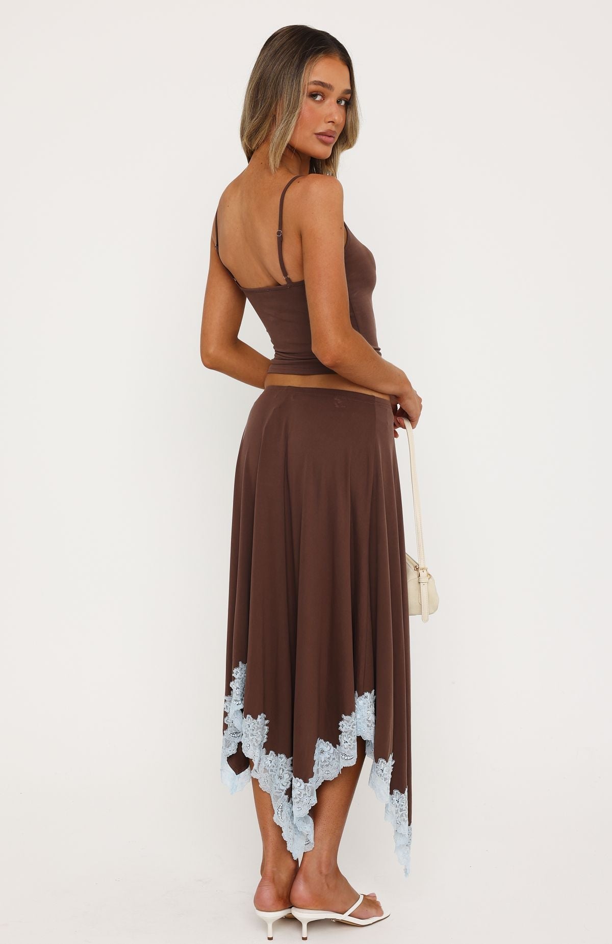 Bless Your Soul Midi Skirt Mocha
