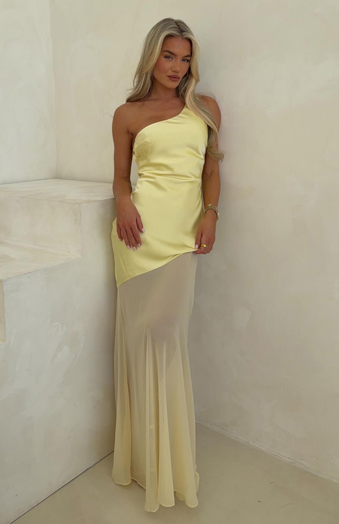 Vip Vibes Maxi Dress Lemon