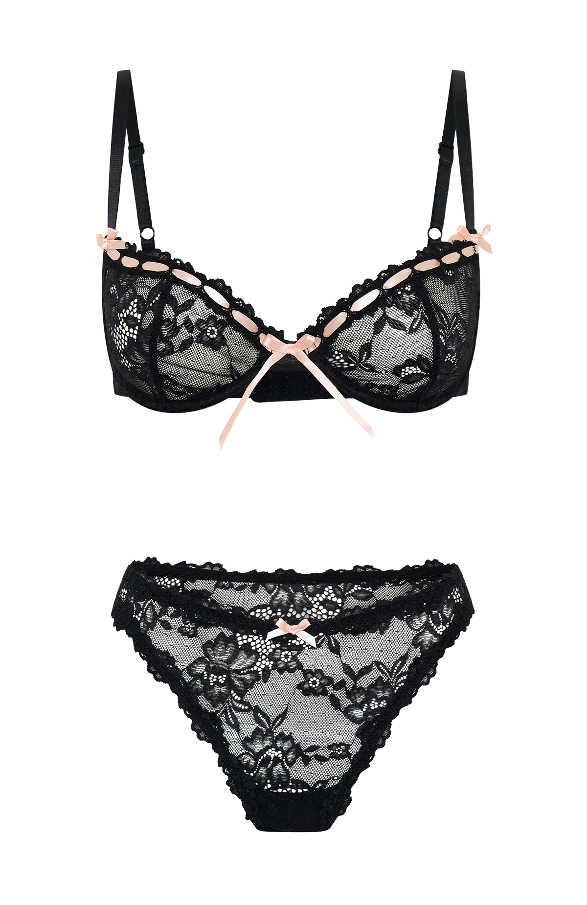 Darling Desire Lingerie Set Black